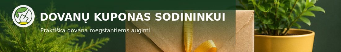 Dovanų kuponas sodininkui