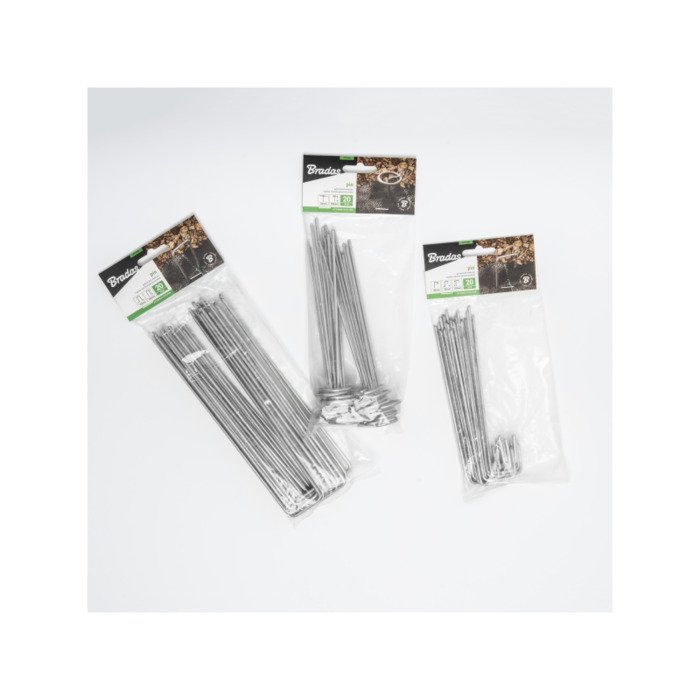 Metalinė vinis geotekstilei J formos (3 cm pločio) 6