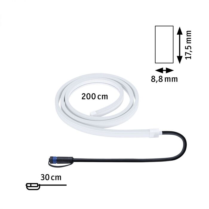 Plug & Shine LED juosta 12W, 2m 8