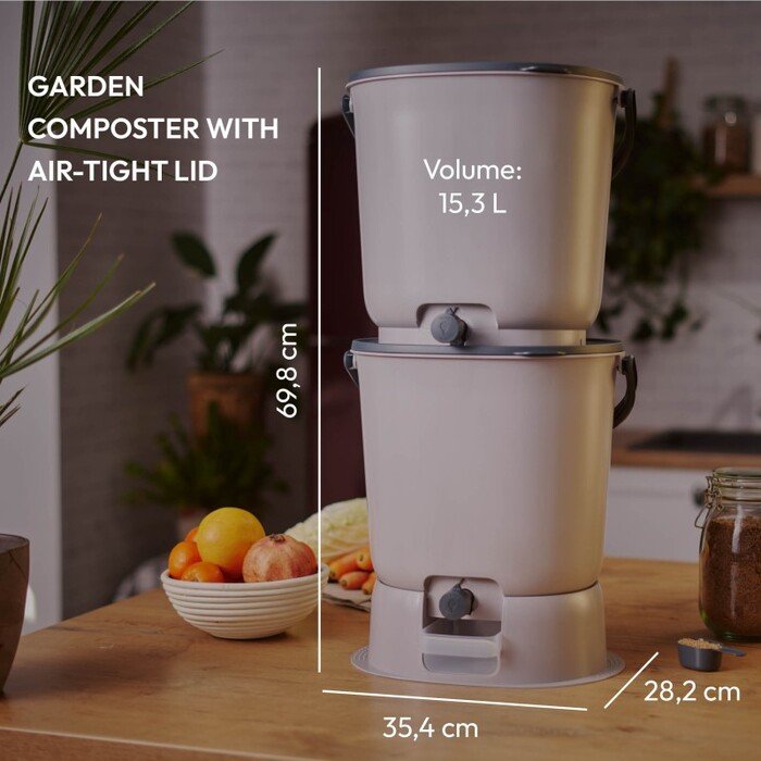 Virtuvinis komposteris Bokashi Organko Essential 15,3 L x 2