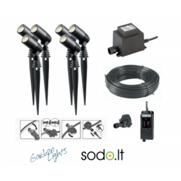 Šviestuvų komplektas Alder 6x2W LED