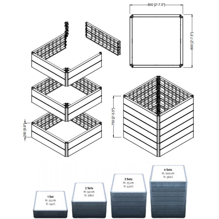 Pakelta lysvė ERGO Quadro L 10