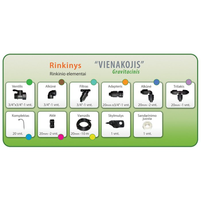 .&Scaron;iltnamio laistymo sistema  Vienakojis  gravitacinis 12