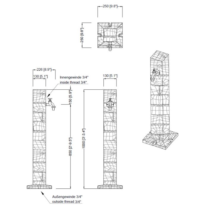 Vandens kolonėlė Granitas, &scaron;viesi 10