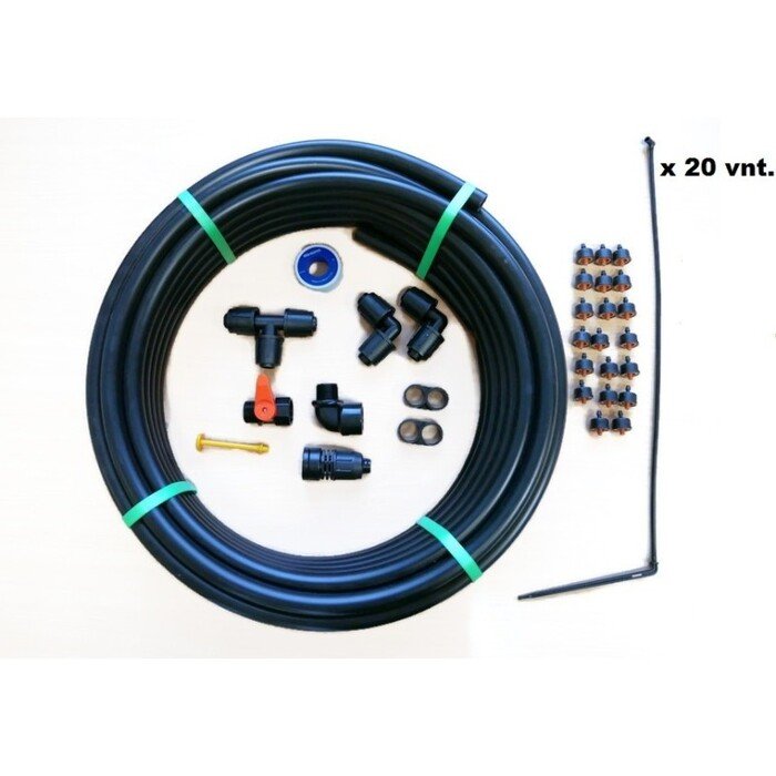 .Šiltnamio laistymo sistema  Vienakojis  vandentiekiui 10