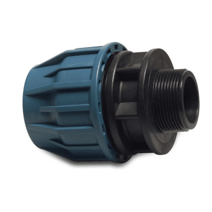 PP sujungimas 20 &times; 1  i&scaron;orinis sriegis