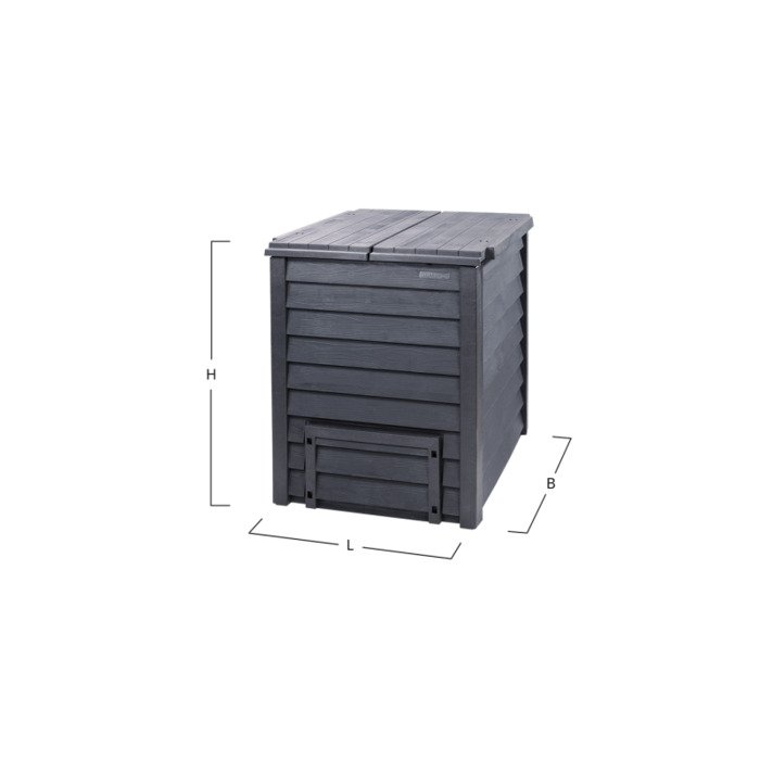 Komposto dėžė Thermo-Wood 600 L su pagrindu 13