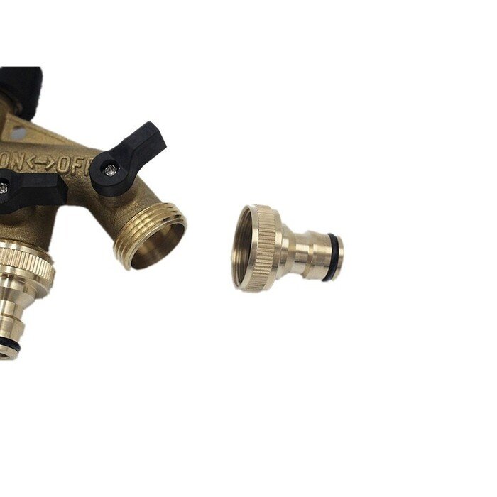 Žalvarinis &scaron;arnyrinis sujungimas &frac34;  vidinis sriegis su keturiais kraneliais GSI 7