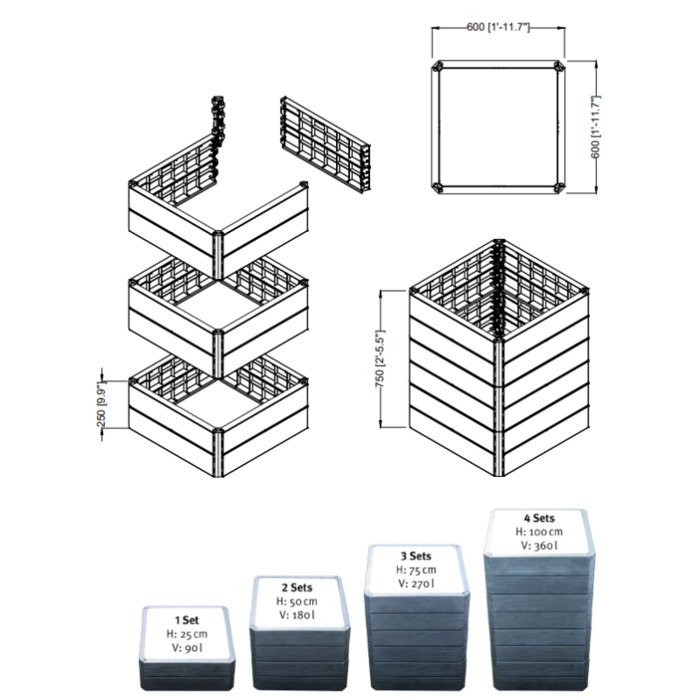 Pakelta lysvė ERGO Quadro S 18