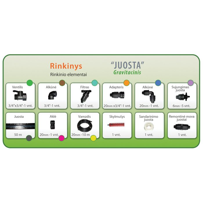 .&Scaron;iltnamio laistymo sistema  Juosta  gravitacinis 24