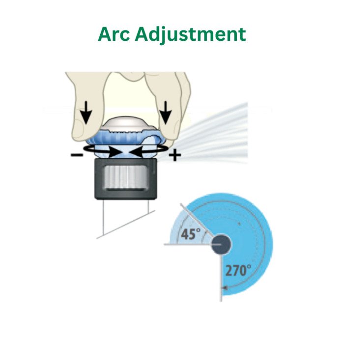 Vejos laistymo antgalis R-VAN18 45&deg;-270&deg;