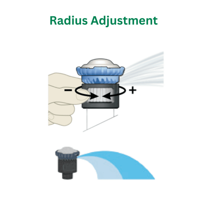 Vejos laistymo antgalis R-VAN24 45&deg;-270&deg;