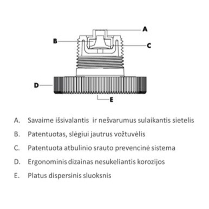 Drenažinis vožtuvas ½ 