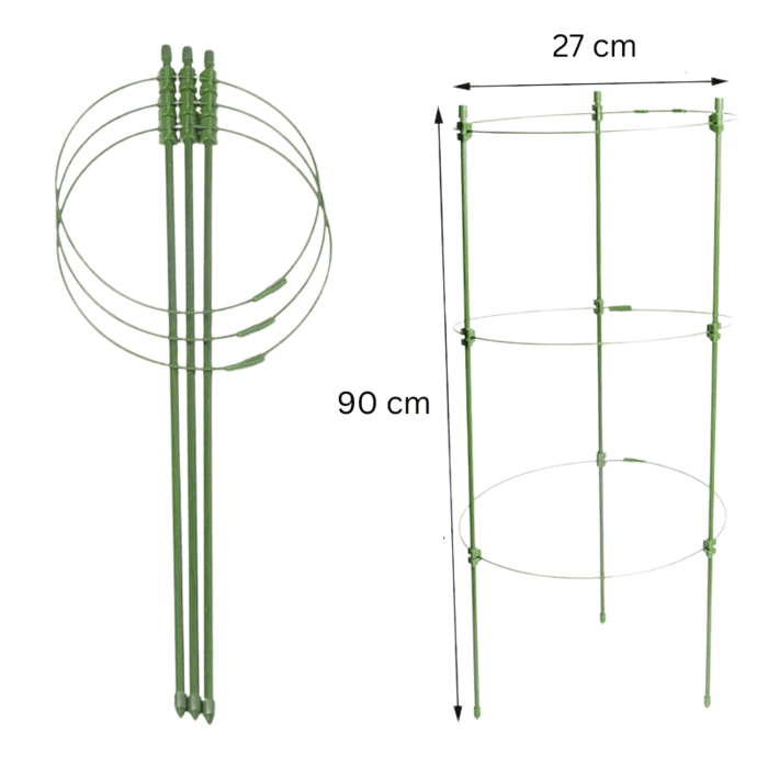 Augalų apvali atrama, auk&scaron;tis 90 cm